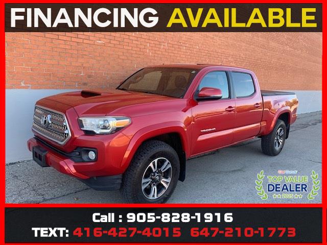 Red 2016 Toyota Tacoma Pickup Truck Four-Wheel Drive Automatic