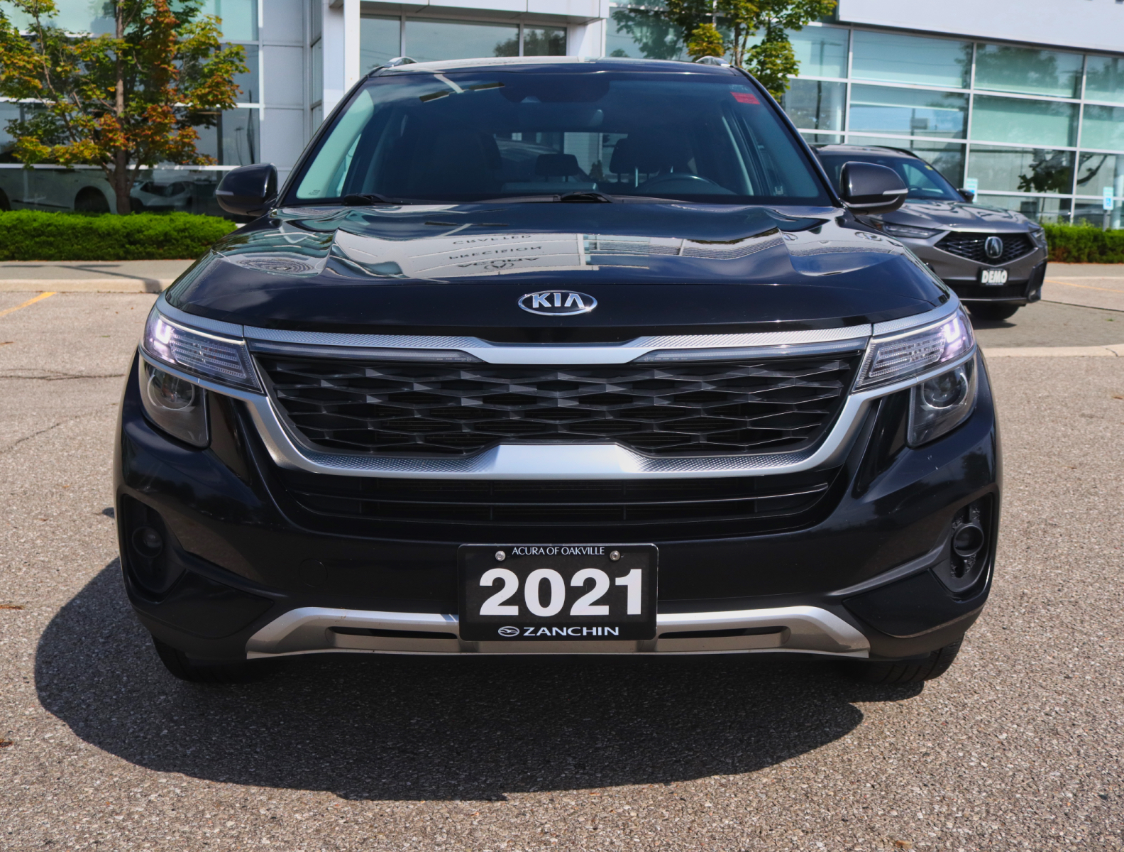 Cherry Black 2021 Kia Seltos SUV / Crossover All-Wheel Drive Automatic
