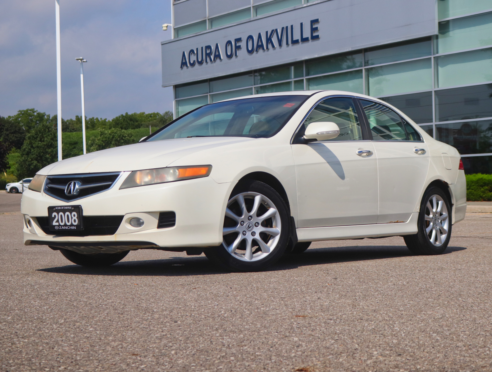 Taffeta White 2008 Acura TSX Sedan Front-Wheel Drive Automatic