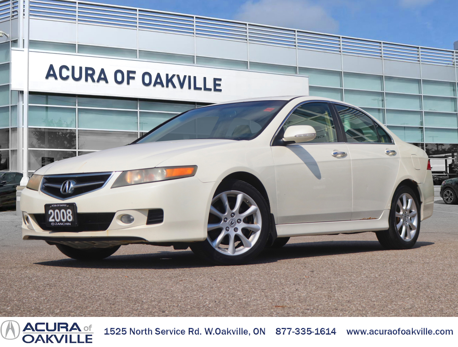 Navy Blue 2008 Acura TSX Sedan Front-Wheel Drive Automatic