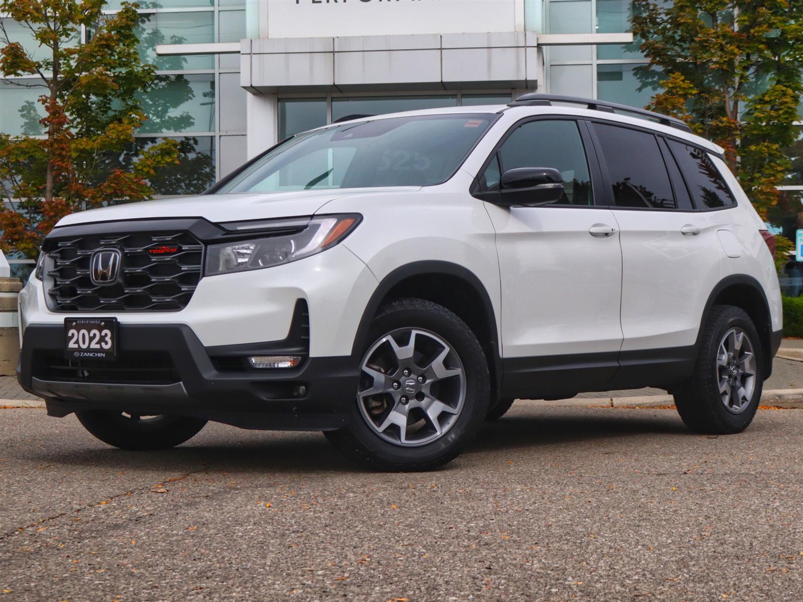 Platinum White Pearl 2023 Honda Passport SUV / Crossover All-Wheel Drive Automatic