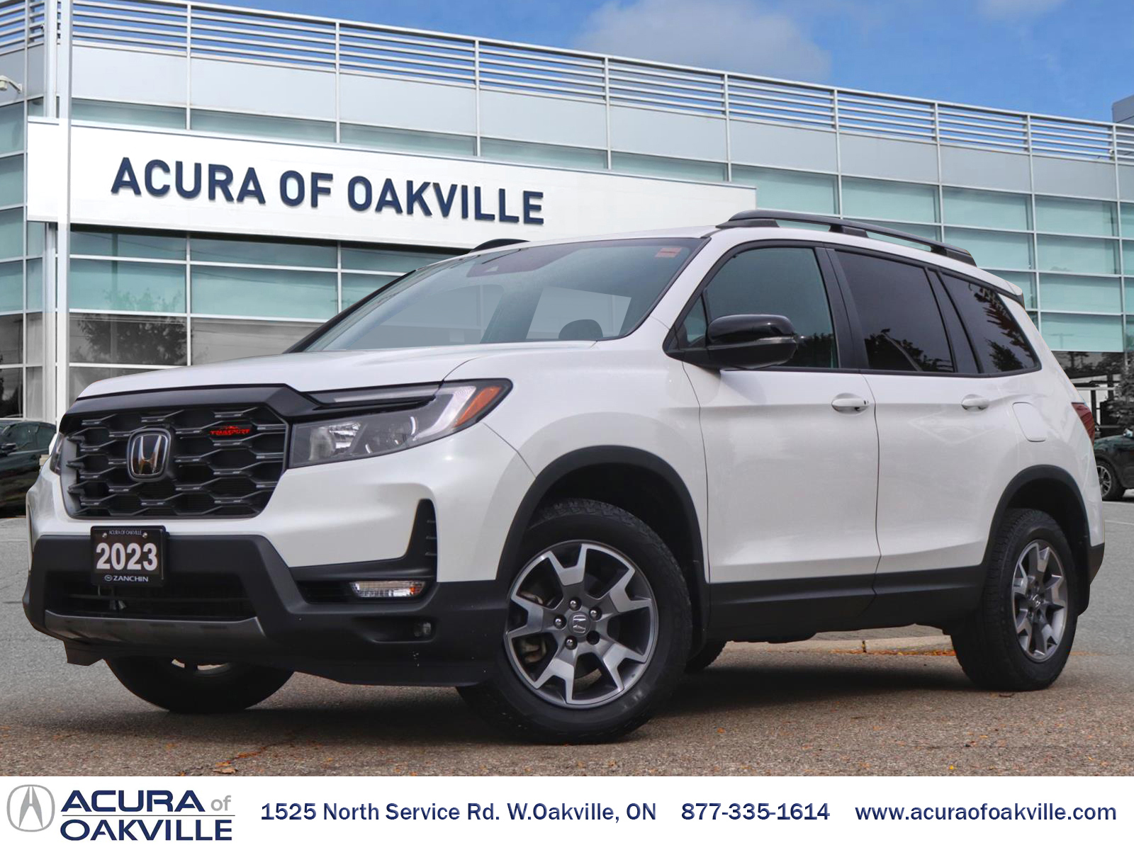 Platinum White Pearl 2023 Honda Passport SUV / Crossover All-Wheel Drive Automatic