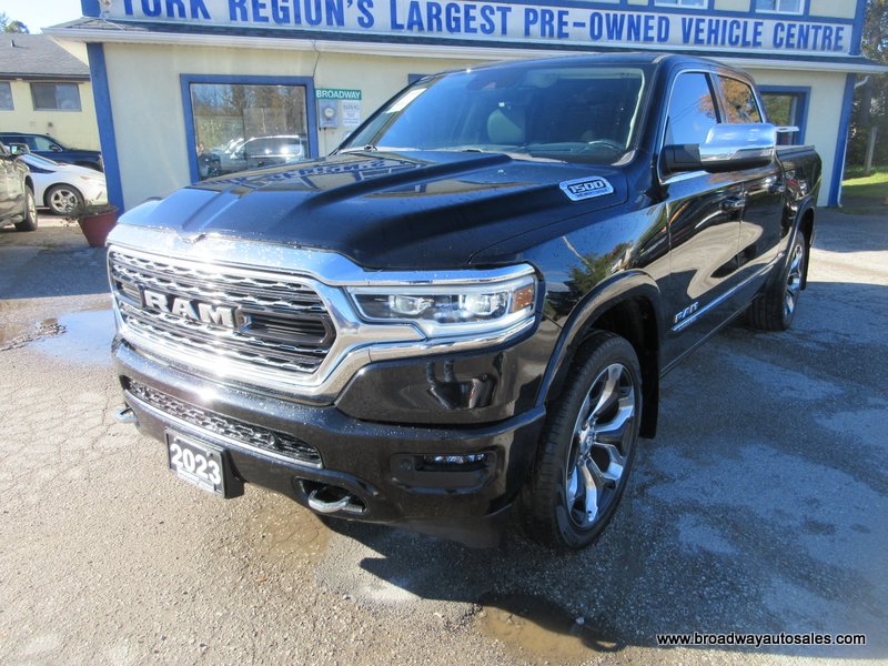 Black 2023 RAM 1500 Pickup Truck Four-Wheel Drive Automatic