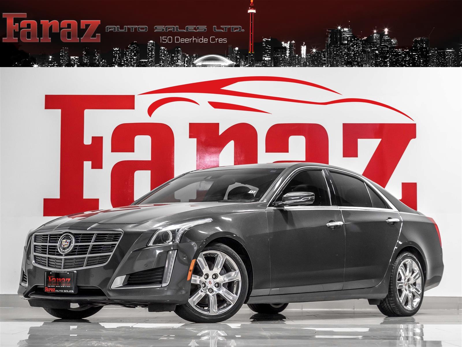 Gray (Phantom Grey) 2014 Cadillac CTS 3.6L Premium AWD Sedan All-Wheel Drive Automatic