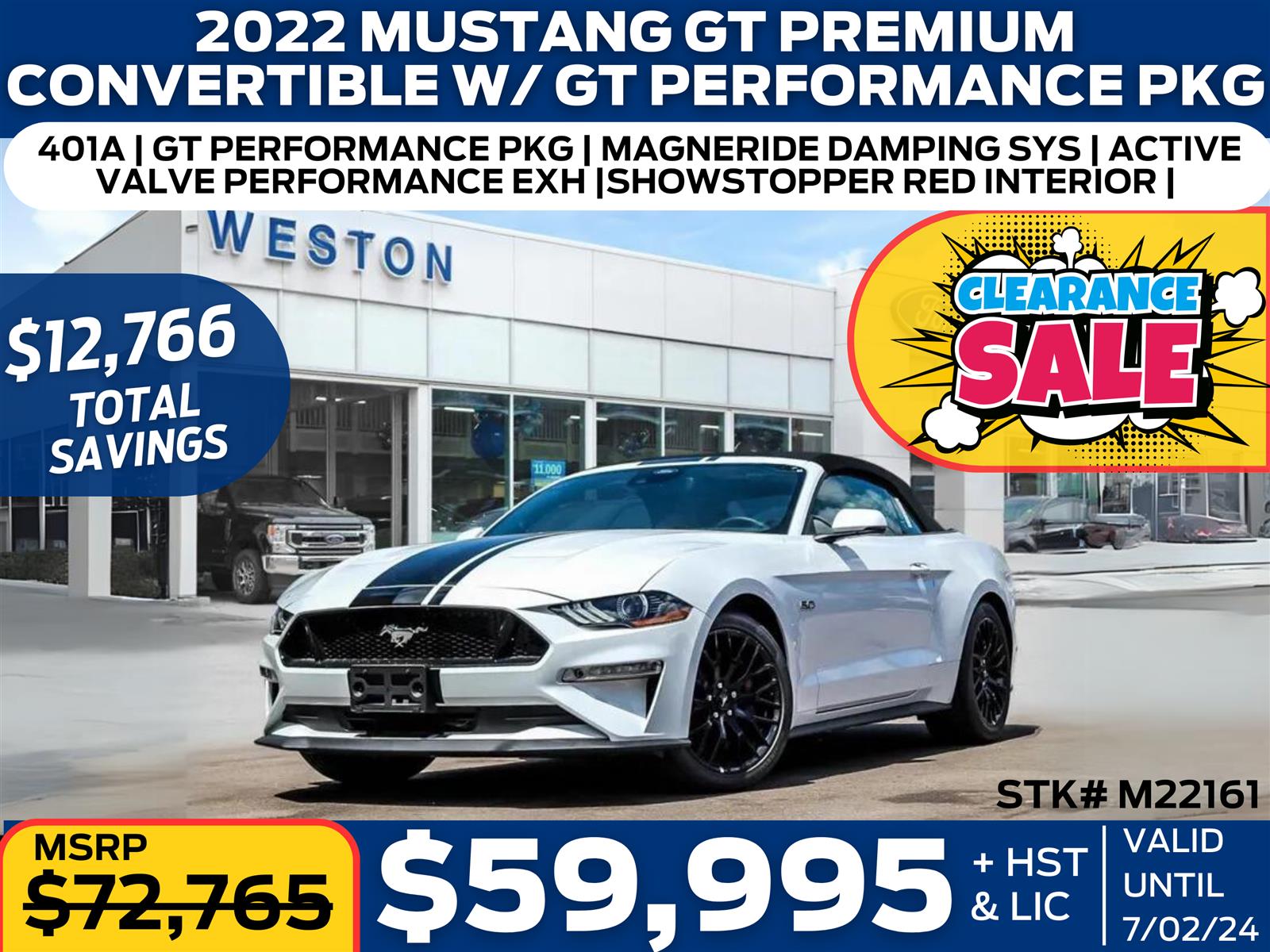 new 2022 Ford Mustang car, priced at $72,765