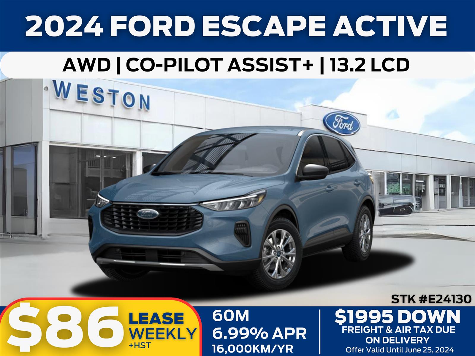 new 2024 Ford Escape car, priced at $40,119