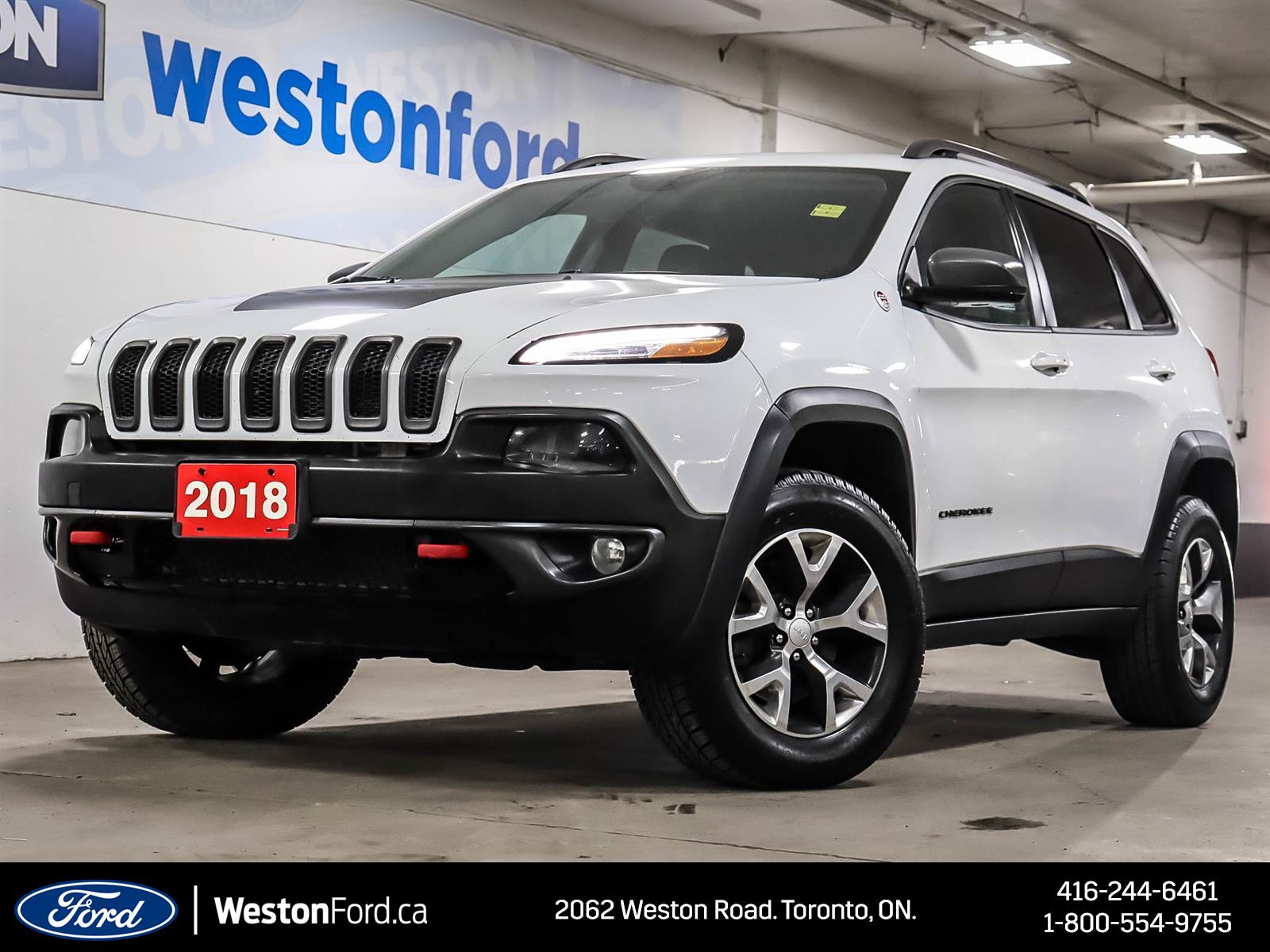 used 2018 Jeep Cherokee car, priced at $17,287